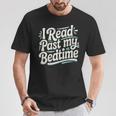 Women's I Read Past My Bedtime Book Lover Reading Quote T-Shirt Unique Gifts
