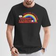 Women's Retro Rainbow Take A Look It's In A Book Reading Bookworm T-Shirt Unique Gifts