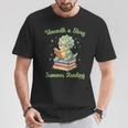Women's Unearth a Story Triceratops Dinosaur Reading Books Cute Dino T-Shirt Unique Gifts Women's Unearth a Story Triceratops Dinosaur Reading Books Cute Dino T-Shirt Unique Gifts