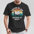 Writer By Day Reader By Night Write Cool Book Lover T-Shirt Unique Gifts Writer By Day Reader By Night Write Cool Book Lover T-Shirt Unique Gifts