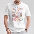 100 Days In The Books Goose Reading 100th Day Of School T-Shirt Unique Gifts
