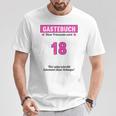 18th Birthday Guest Book Party 18 Years T-Shirt Unique Gifts
