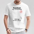 25th Birthday Man Woman Guest Book Party Round Birthday T-Shirt Unique Gifts 25th Birthday Man Woman Guest Book Party Round Birthday T-Shirt Unique Gifts
