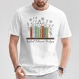Applied Behavior Analysis Book Flower ABA Therapist T-Shirt Unique Gifts Applied Behavior Analysis Book Flower ABA Therapist T-Shirt Unique Gifts