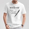 Author Book Writer Journalist Novelist T-Shirt Unique Gifts