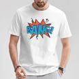 Bang Comic Book Sound Effect Bubble Graphic Tee Shirt T-Shirt Unique Gifts
