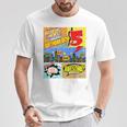 Birthday Boys Shirt Age 5 Superhero Comic Book Theme Party T-Shirt Unique Gifts