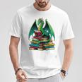 Book Dragon Reading Books T-Shirt Unique Gifts