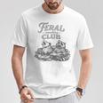 Book Lover Bookworm Feral Readers Club Raccoon Opossum Premium Tri-Blend T-Shirt Unique Gifts