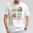 Book Lover Opossum Reading Squad Bookish Feral But Well-Read T-Shirt Unique Gifts