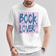 Book Lover Reading Enthusiast Bold Stripes Comfort Colors Crop Top T-Shirt Unique Gifts
