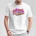 Book Lovers Wildflowers Book Reading Shirt Cute Teacher For Women T-Shirt Unique Gifts