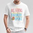 Book Reading Reading Is My Favorite Sport Raglan Baseball Tee T-Shirt Unique Gifts Book Reading Reading Is My Favorite Sport Raglan Baseball Tee T-Shirt Unique Gifts