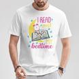 Book Reading I Read Past My Bedtime T-Shirt Unique Gifts
