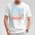 Book Reading Reading Can Seriously Damage Your Ignorance Raglan Baseball Tee T-Shirt Unique Gifts