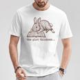 Bookish Rabbit Reading Fiction Novel Book Vintage Bookworms T-Shirt Unique Gifts