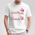 Books Cozy Nooks And Hot Cocoa Cute Fall Booklover T-Shirt Unique Gifts