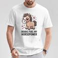 Books Fuel My Horsepower Cute Reading Pony T-Shirt Unique Gifts Books Fuel My Horsepower Cute Reading Pony T-Shirt Unique Gifts