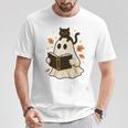Books Ghost Reading Book Halloween Library Cat Fall T-Shirt Unique Gifts