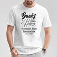 Books Helping Introvert Avoid Conversation Since 1454 T-Shirt Unique Gifts