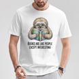 Books Are Like People Except Interesting Bookworm Reader T-Shirt Unique Gifts