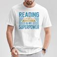 Books Reading My SuperPower Great Idea Art Literature Premium T-Shirt Unique Gifts