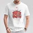 Books Are My Valentine Book Lover Heart Matching Party T-Shirt Unique Gifts