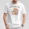 BOOKTROVERT Cute Cat With Tea Cozy Sweater And Book T-Shirt Unique Gifts BOOKTROVERT Cute Cat With Tea Cozy Sweater And Book T-Shirt Unique Gifts