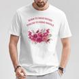 Born To Read Books Forced To Read Emails Floral T-Shirt Unique Gifts Born To Read Books Forced To Read Emails Floral T-Shirt Unique Gifts