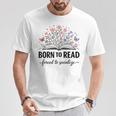 Born To Read Forced To Socialize For Book Lovers T-Shirt Unique Gifts