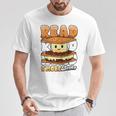 Camping Reading Fun Book Lover Camper Librarian T-Shirt Unique Gifts