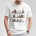 Cat Book Lover Halloween Cute Spooky Reading Premium Tri-Blend T-Shirt Unique Gifts