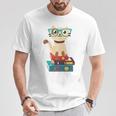 Cat Book Reader Nerd T-Shirt Unique Gifts