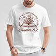 Chapter 62 Book Readers Flower Lovers 62nd Birthday Girls T-Shirt Unique Gifts