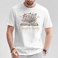 Chapter Forty 1986 40th Birthday Wildflower Book 40 Year Old Premium Tri-Blend T-Shirt Unique Gifts