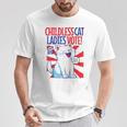 Childless Cat Ladies Vote Kamala Harris Cute Comic Book Cat Raglan Baseball Tee T-Shirt Unique Gifts Childless Cat Ladies Vote Kamala Harris Cute Comic Book Cat Raglan Baseball Tee T-Shirt Unique Gifts