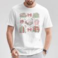 Christmas Book Lover Reading Reader Men Women Kids Xmas T-Shirt Unique Gifts