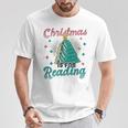Christmas Is For Reading Books Christmas Tree Books T-Shirt Unique Gifts