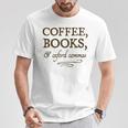 Coffee Books & Oxford Commas Funny Grammar Nerd Gift T-Shirt Unique Gifts