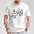 Coffee And Books Lover Bookworm Reading Library Fan T-Shirt Unique Gifts