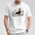 Cute Cat Flower Garden Book Kitty Reading Floral T-Shirt Unique Gifts Cute Cat Flower Garden Book Kitty Reading Floral T-Shirt Unique Gifts