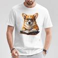 Cute Dog Corgi Reading Book T-Shirt Unique Gifts Cute Dog Corgi Reading Book T-Shirt Unique Gifts