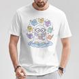 Cute Ghost Reading Books Spooky Magical Tales Witchy T-Shirt Unique Gifts