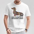 Dachshund Dog Dachshund Decor Books Nerds Dachshund T-Shirt Unique Gifts Dachshund Dog Dachshund Decor Books Nerds Dachshund T-Shirt Unique Gifts