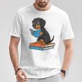 Dachshund Dog With Glasses Reading Book Librarian T-Shirt Unique Gifts Dachshund Dog With Glasses Reading Book Librarian T-Shirt Unique Gifts