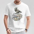 Dark Academia Aesthetic Raven Crow On Old Vintage Books T-Shirt Unique Gifts Dark Academia Aesthetic Raven Crow On Old Vintage Books T-Shirt Unique Gifts