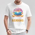 Donut Stop Reading Cute Book Reader Bookworm Donut Day T-Shirt Unique Gifts