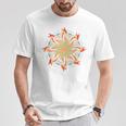 Dragons & Books Mandala Artistic Fire Beast Mindfulness T-Shirt Unique Gifts