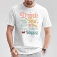 Drink Tea Read Books Nerd Book Reader Book Reading Lover Premium Tri-Blend T-Shirt Unique Gifts
