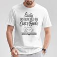 Easily Distracted By Cats & Books Cute Cat Book Lover T-Shirt Unique Gifts Easily Distracted By Cats & Books Cute Cat Book Lover T-Shirt Unique Gifts
